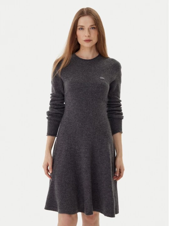 Obrázek produktu Lacoste Úpletové šaty EF4161 Šedá Regular Fit