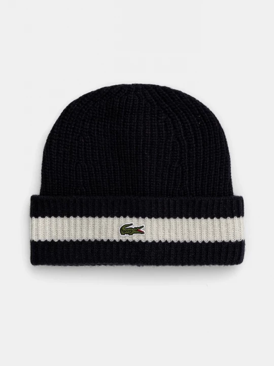 Obrázek produktu Lacoste Vlněná čepice námořnická modř