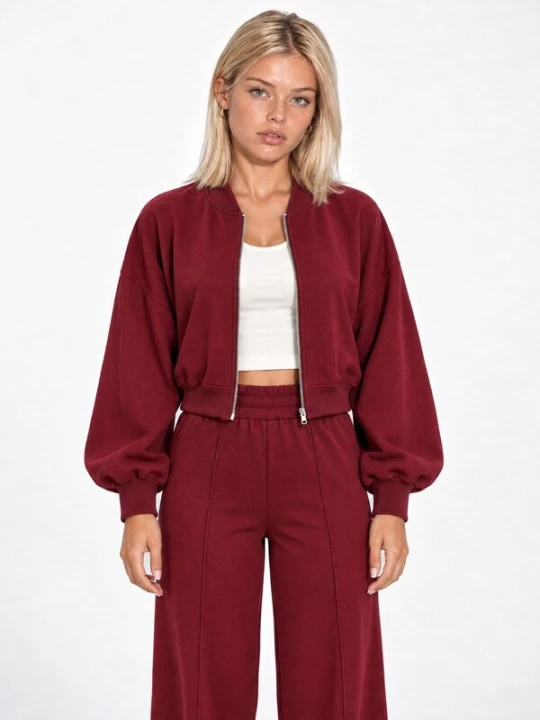 Obrázek produktu Lady Bersan Domácí oblečení 'Zweiteiliges Set' burgundská červeň