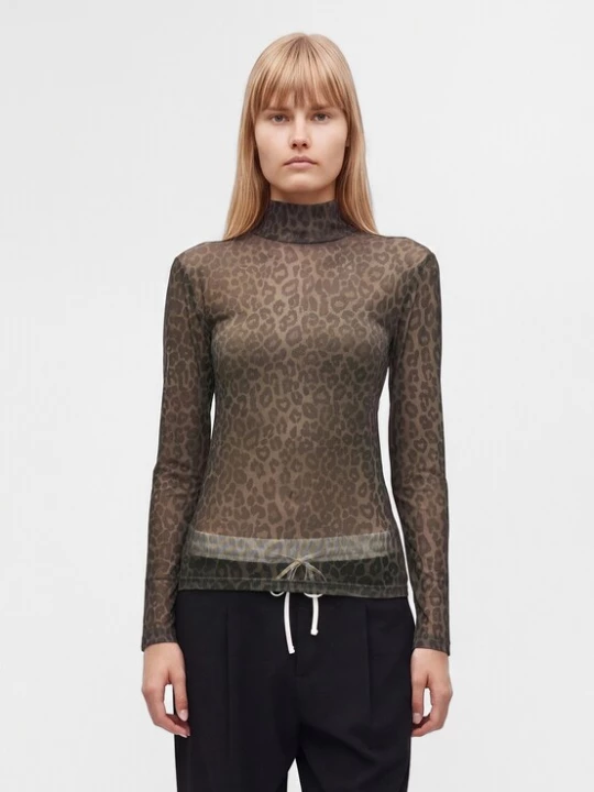 Obrázek produktu Lala Berlin Tričko khaki / tmavě zelená
