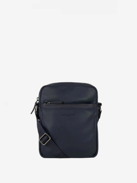 Obrázek produktu LANCASTER Paris Taška přes rameno 'Lancaster Sacoche cuir de vachette SOFT VINTAGE Bleu / Camel' modrá