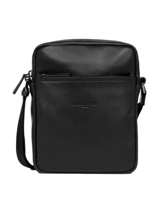 Obrázek produktu LANCASTER Paris Taška přes rameno 'Lancaster Sacoche Cuir Soft Vintage Noir / Bleu' černá