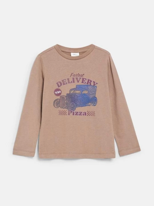 Obrázek produktu Langarmshirt mit Artwork s.Oliver hnědá