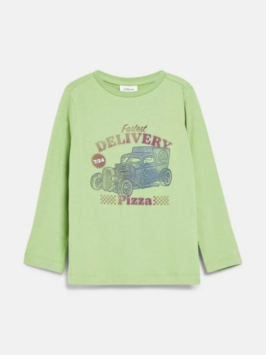 Obrázek produktu Langarmshirt mit Artwork s.Oliver zelená