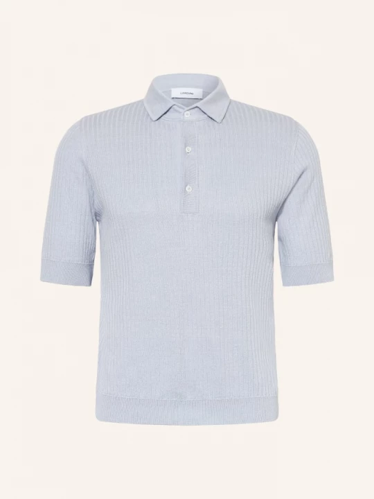 Obrázek produktu Lardini Pletené Polo Tričko Z Lnu tmavě modrá