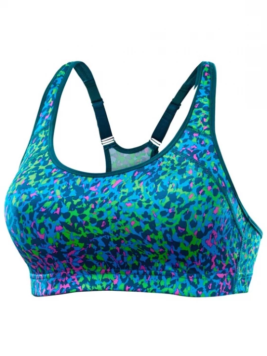 Obrázek produktu LASCANA ACTIVE Sportovní podprsenka  modrá / námořnická modř / zelená / pink