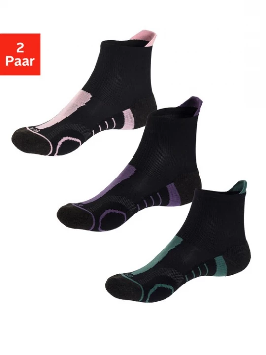 Obrázek produktu LASCANA ACTIVE Sportovní ponožky  zelená / tmavě fialová / růžová