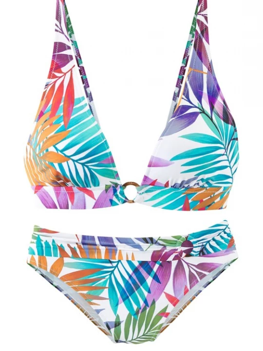 Obrázek produktu LASCANA Bikiny  azurová / fialová / oranžová / bílá