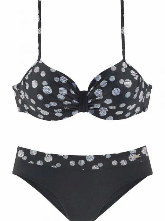 Obrázek produktu LASCANA Bikiny 'Wire Glue'  černá / bílá
