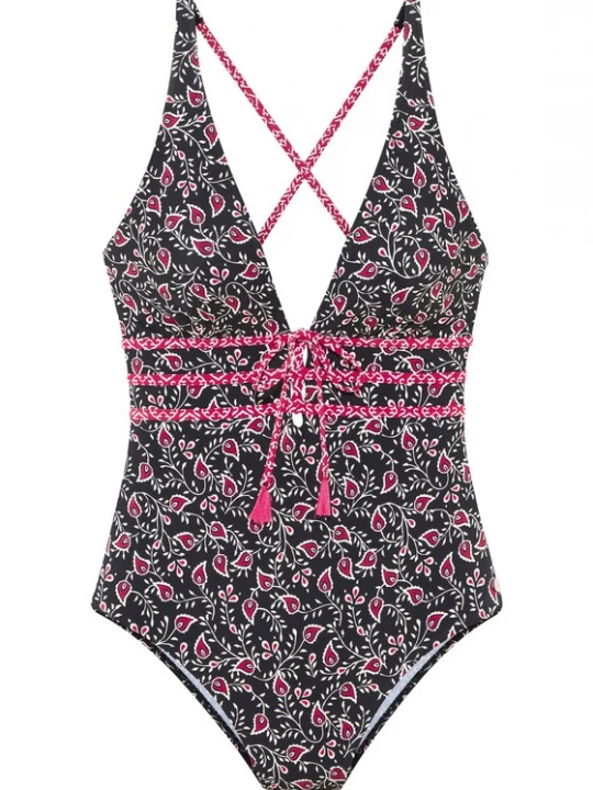 Obrázek produktu LASCANA Plavky magenta / černá / bílá