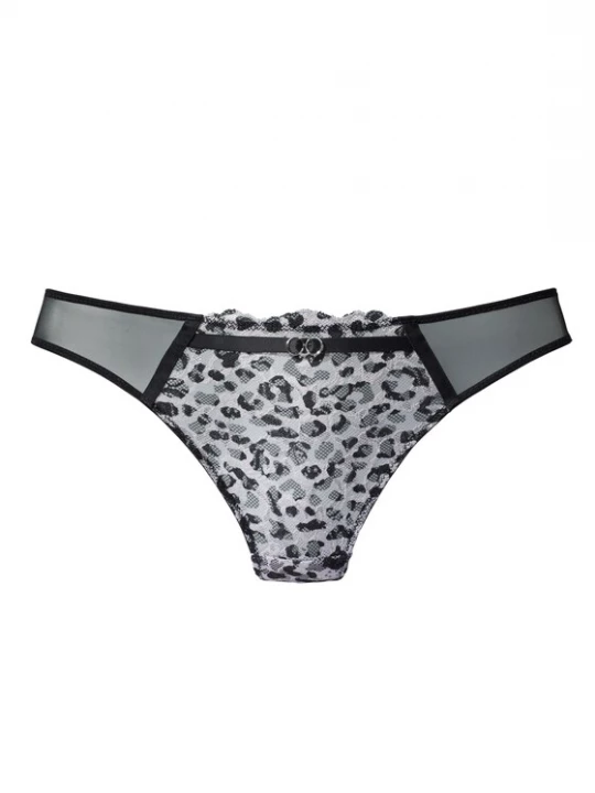 Obrázek produktu LASCANA Tanga světle šedá / černá / bílá