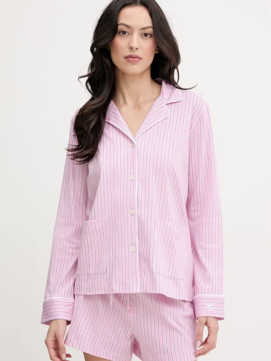 Obrázek produktu Lauren Ralph Lauren Bavlněné pyžamo růžová
