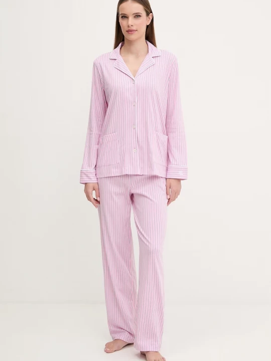 Obrázek produktu Lauren Ralph Lauren Bavlněné pyžamo Lauren Ralph Lauren růžová