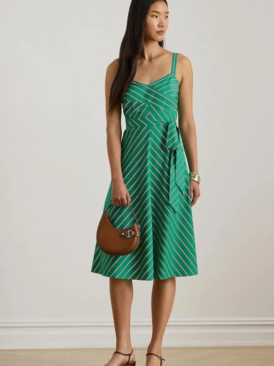 Obrázek produktu Lauren Ralph Lauren Bavlněné šaty Lauren Ralph Lauren zelená