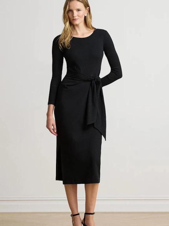 Obrázek produktu Lauren Ralph Lauren bodycon šaty bavlnou černá
