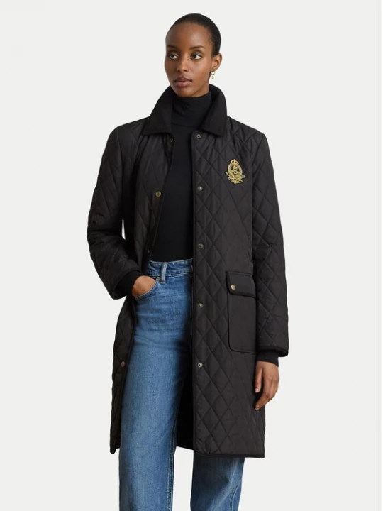 Obrázek produktu LAUREN RALPH LAUREN Bunda pro přechodné období Crested 3/4 Quilt 297P18059001 Černá Regular Fit