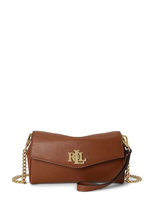 Obrázek produktu Lauren Ralph Lauren crossbody kabelka dámská kožená hnědá