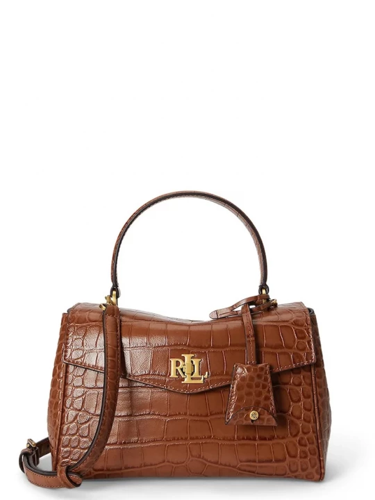 Obrázek produktu Lauren Ralph Lauren crossbody kabelka dámská kožená hnědá