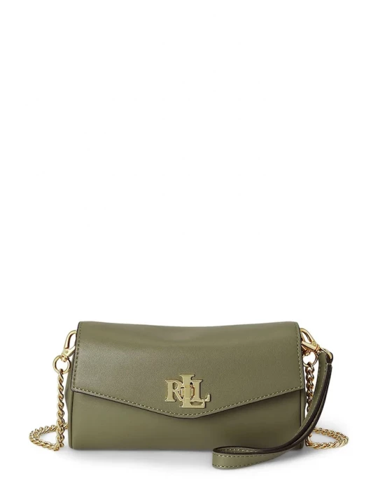 Obrázek produktu Lauren Ralph Lauren crossbody kabelka dámská kožená zelená