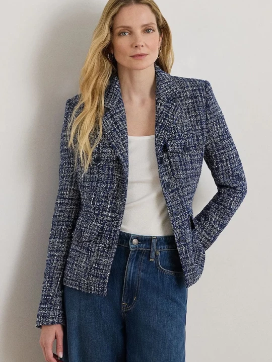 Obrázek produktu Lauren Ralph Lauren dámské sako ženské s bavlnou modrá