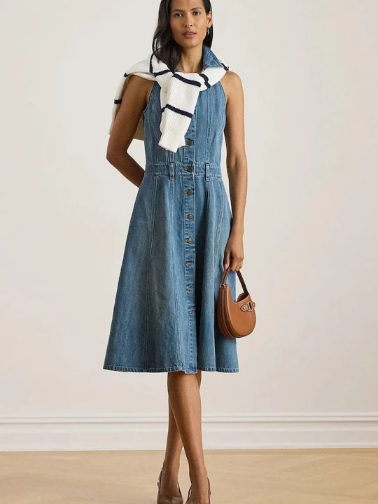 Obrázek produktu Lauren Ralph Lauren Džínové šaty Lauren Ralph Lauren modrá