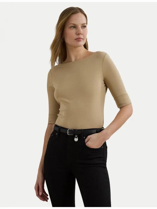 Obrázek produktu Lauren Ralph Lauren Halenka 200654963177 Béžová Slim Fit