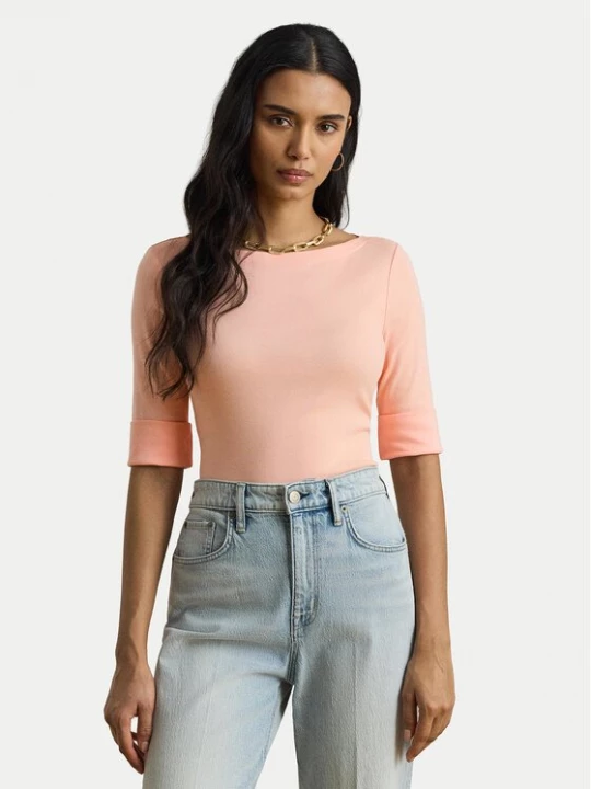 Obrázek produktu LAUREN RALPH LAUREN Halenka 200654963202 Světle oranžová Slim Fit
