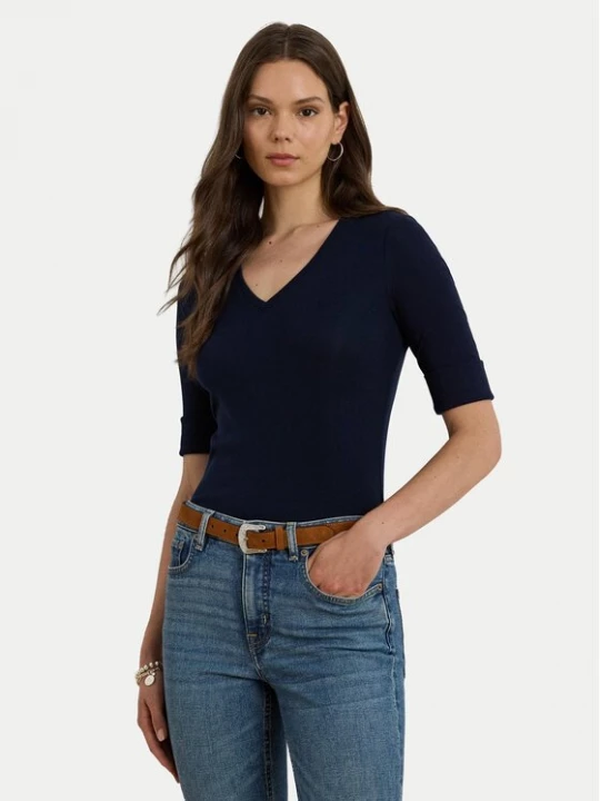 Obrázek produktu LAUREN RALPH LAUREN Halenka 200815843010 Tmavomodrá Slim Fit