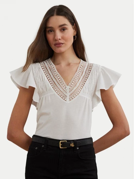 Obrázek produktu LAUREN RALPH LAUREN Halenka 200963917002 Bílá Relaxed Fit