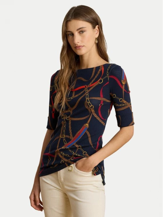 Obrázek produktu LAUREN RALPH LAUREN Halenka 200P03722001 Tmavomodrá Slim Fit