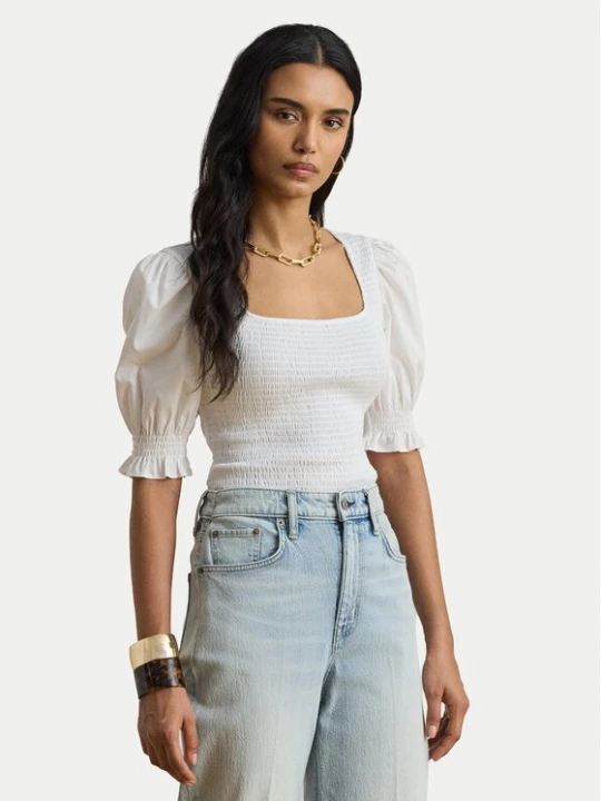 Obrázek produktu LAUREN RALPH LAUREN Halenka 200P09102001 Bílá Slim Fit