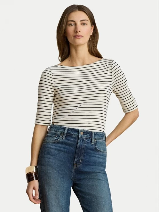 Obrázek produktu LAUREN RALPH LAUREN Halenka Judy 200P13919004 Krémová Regular Fit