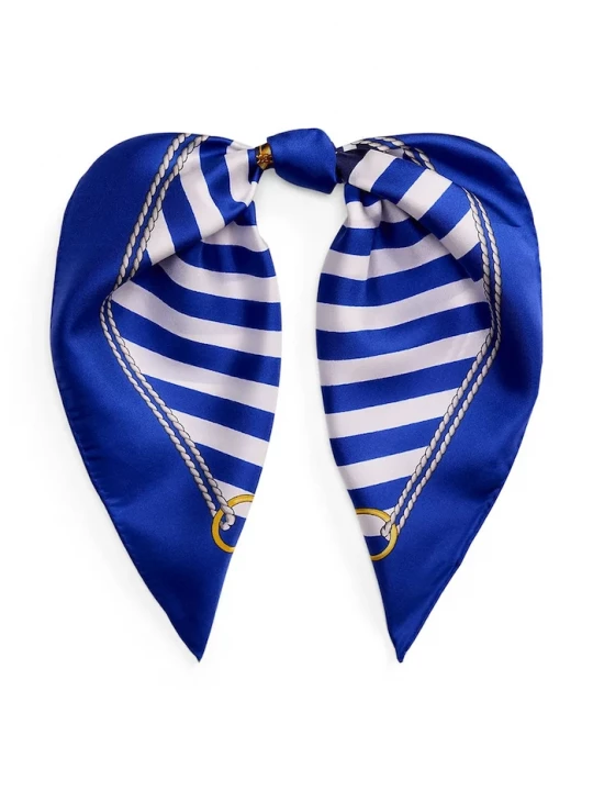 Obrázek produktu Lauren Ralph Lauren Hedvábný šátek Lauren Ralph Lauren modrá