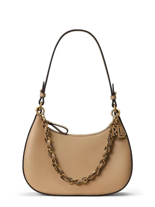 Obrázek produktu Lauren Ralph Lauren hobo kabelka dámská kožená béžová