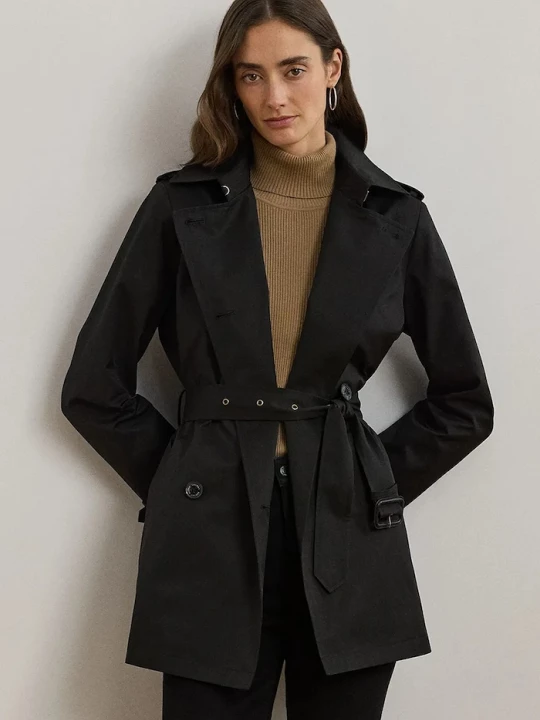 Obrázek produktu Lauren Ralph Lauren kabát dámský s bavlnou černá