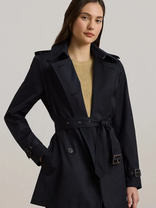 Obrázek produktu Lauren Ralph Lauren kabát dámský s bavlnou námořnická modř