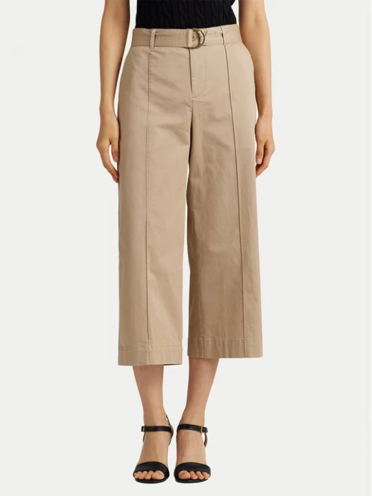 Obrázek produktu LAUREN RALPH LAUREN Kalhoty culottes 200876606004 Béžová Wide Leg
