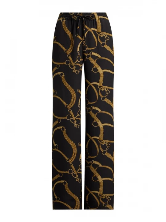 Obrázek produktu Lauren Ralph Lauren Kalhoty zlatá / černá