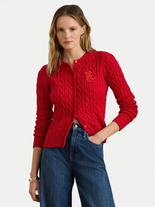 Obrázek produktu LAUREN RALPH LAUREN Kardigan 200932225015 Červená Regular Fit