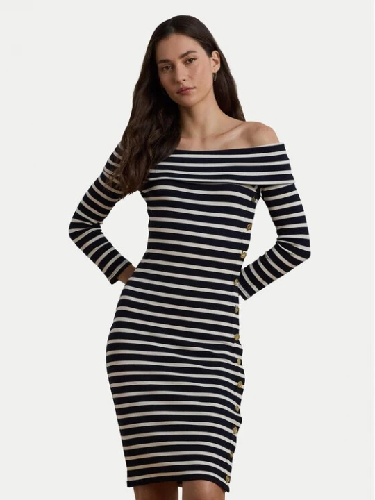 Obrázek produktu LAUREN RALPH LAUREN Každodenní šaty 250957718001 Tmavomodrá Slim Fit