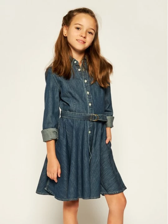 Obrázek produktu Lauren Ralph Lauren Každodenní šaty Denim Shirtd 313698860001 Tmavomodrá Regular Fit