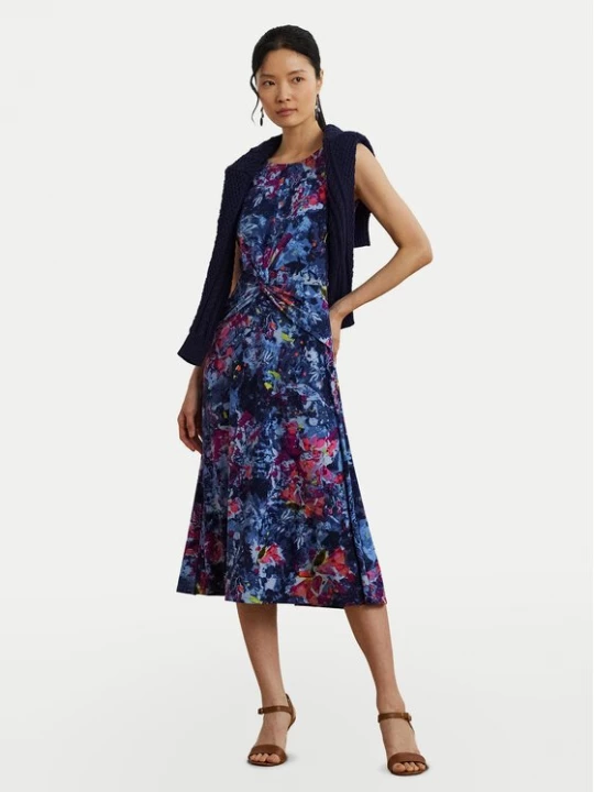 Obrázek produktu LAUREN RALPH LAUREN Koktejlové šaty 200973610001 Tmavomodrá Regular Fit