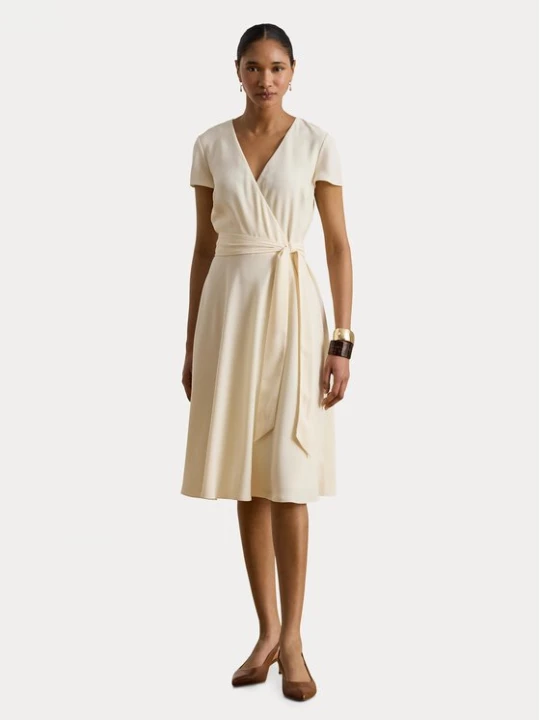 Obrázek produktu LAUREN RALPH LAUREN Koktejlové šaty 200P13812005 Krémová Regular Fit