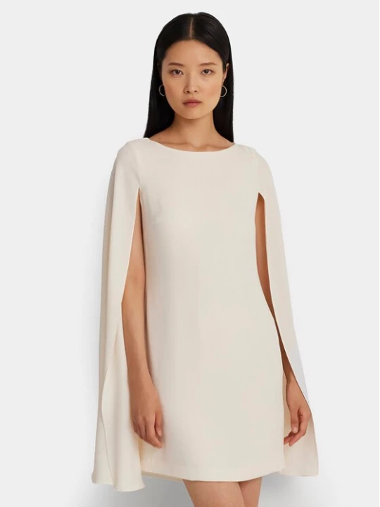 Obrázek produktu Lauren Ralph Lauren Koktejlové šaty 253855210006 Écru Relaxed Fit Krémová