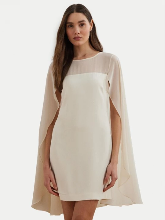 Obrázek produktu LAUREN RALPH LAUREN Koktejlové šaty 253963771001 Écru Regular Fit Krémová