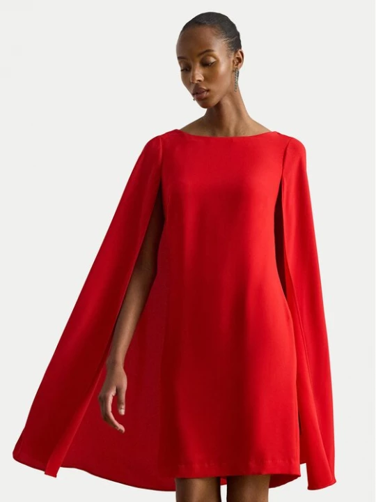 Obrázek produktu LAUREN RALPH LAUREN Koktejlové šaty 253980921009 Červená Slim Fit