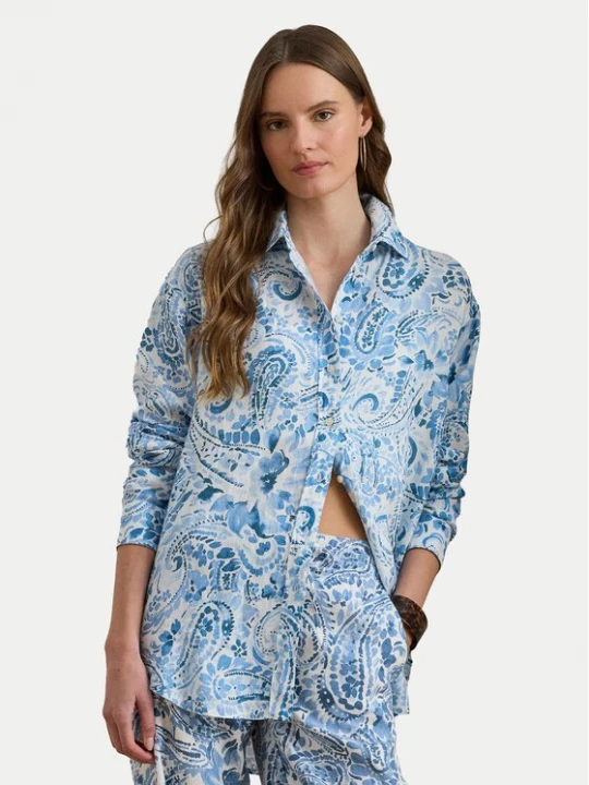 Obrázek produktu LAUREN RALPH LAUREN Košile 200P08926001 Světle modrá Relaxed Fit