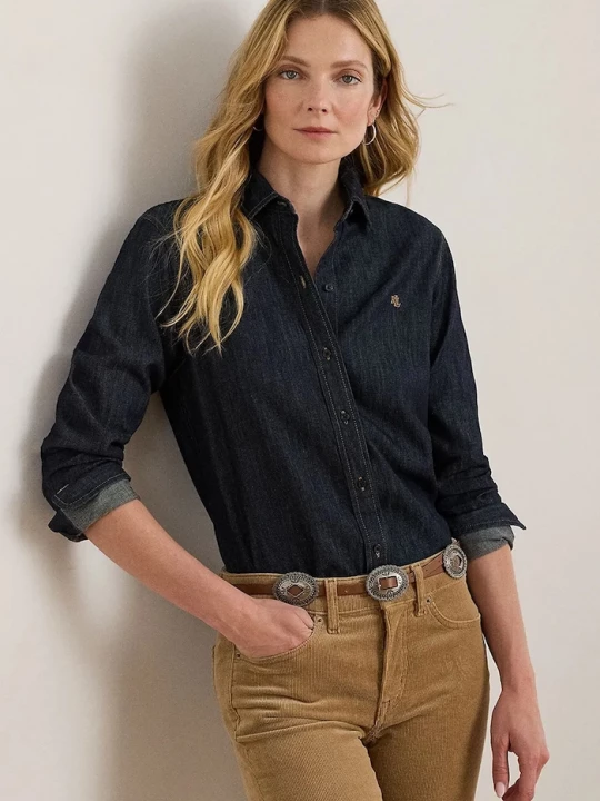 Obrázek produktu Lauren Ralph Lauren košile dámská džínová černá