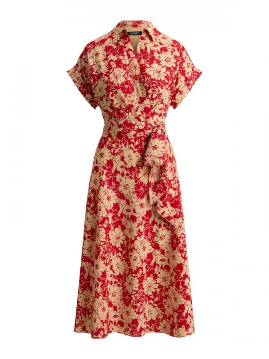Obrázek produktu Lauren Ralph Lauren Košilové šaty krémová / červená