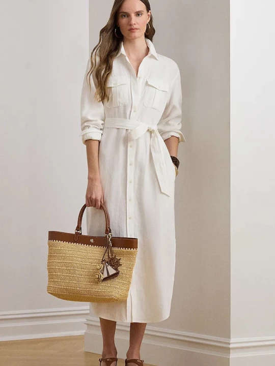 Obrázek produktu Lauren Ralph Lauren košilové šaty lněné